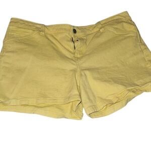 Calvin Klein Jeans Women's Waist 33 Yellow Shorts